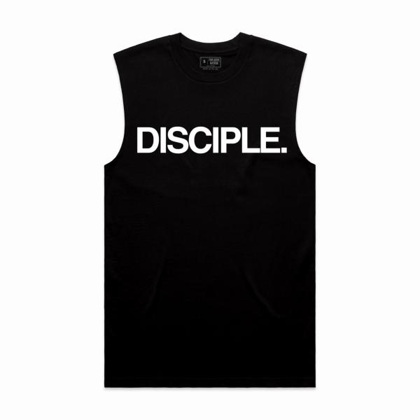 DISCIPLE. Muscle Tank (Black/White)