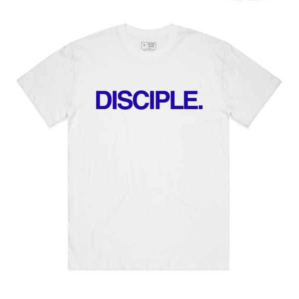 DISCIPLE. Tee (White/Royal Blue) picture