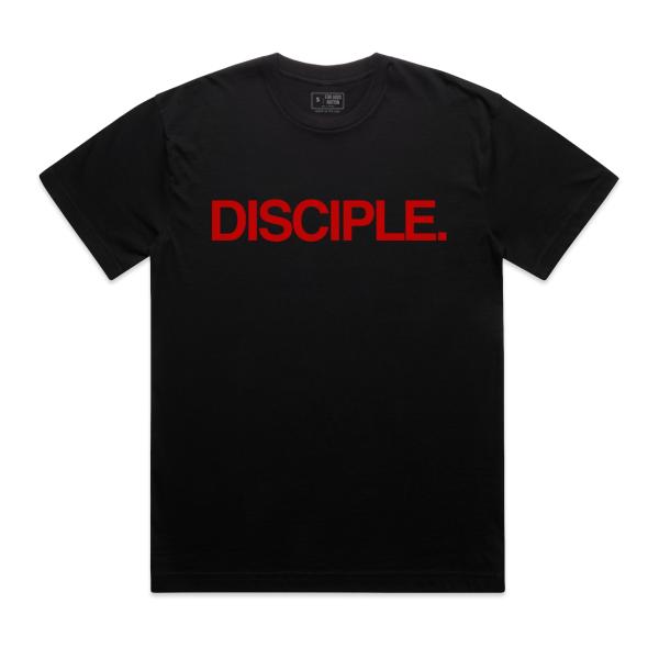 DISCIPLE. Tee (Black/Red)