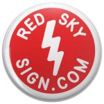 red sky sign