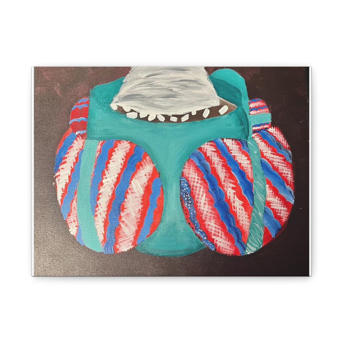 Festive winter mug painting prints on canvas picture