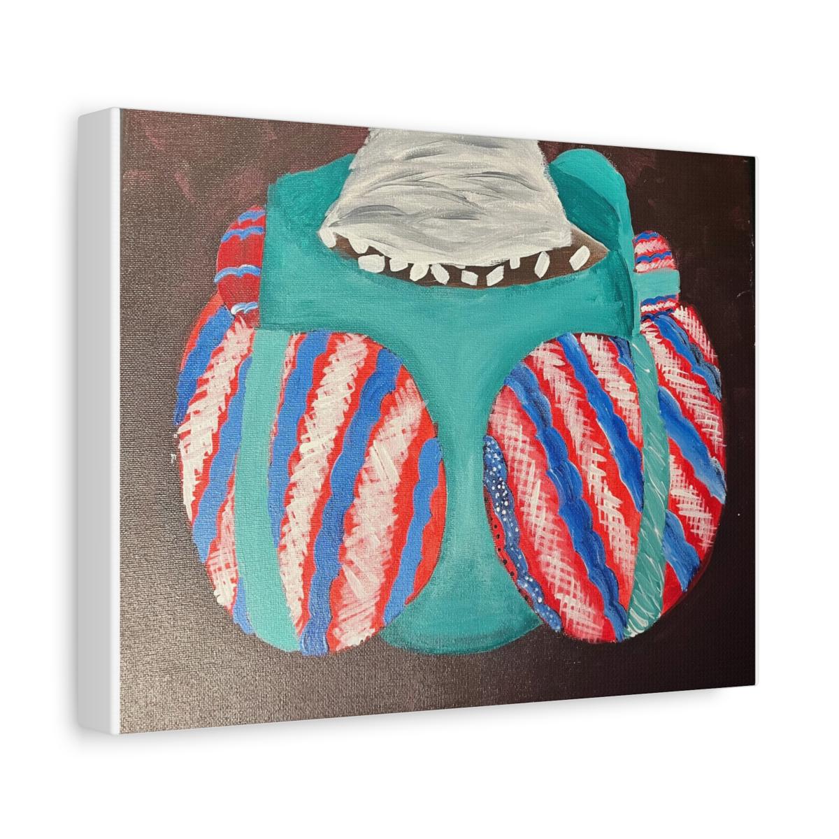 Festive winter mug painting prints on canvas picture