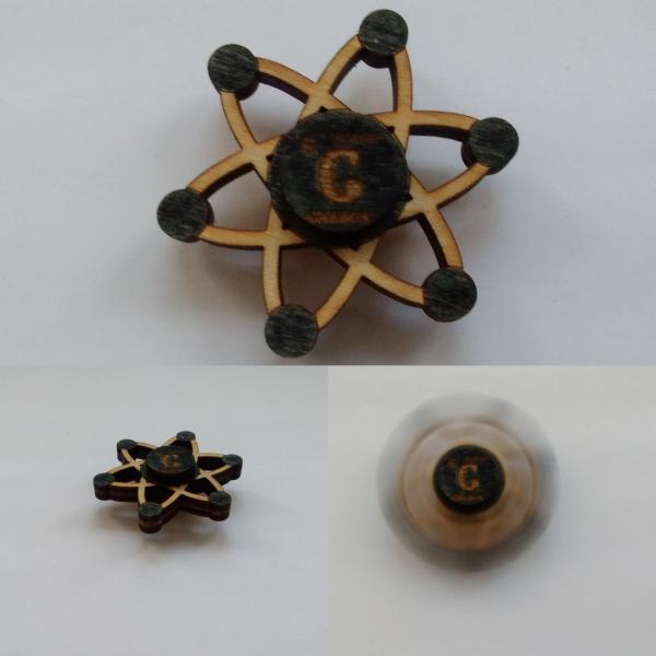 Carbon "Atomic" Fidget Spinner