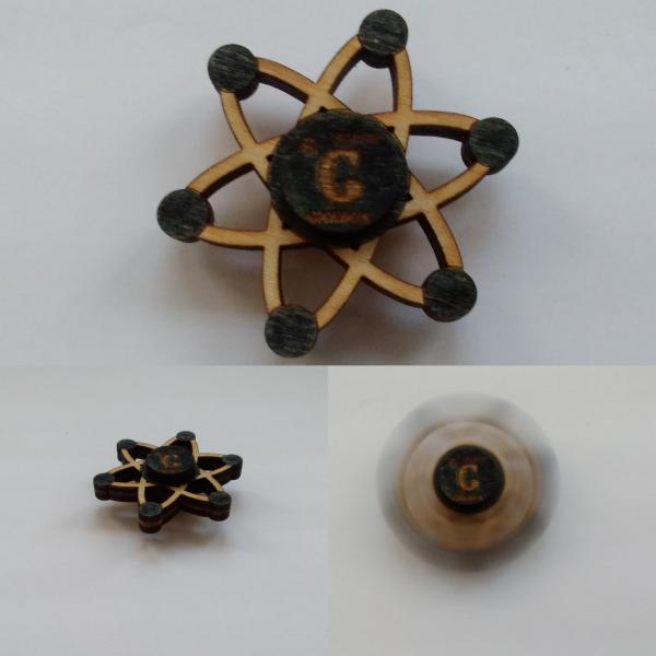 Carbon "Atomic" Fidget Spinner picture