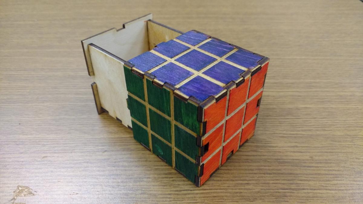 Rubix Cube Lock Box picture