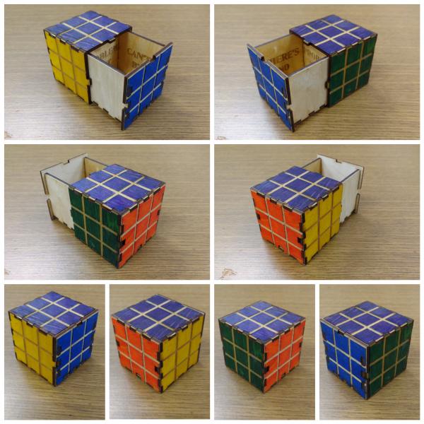 Rubix Cube Lock Box