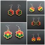 Patterned Honeycomb Earrings