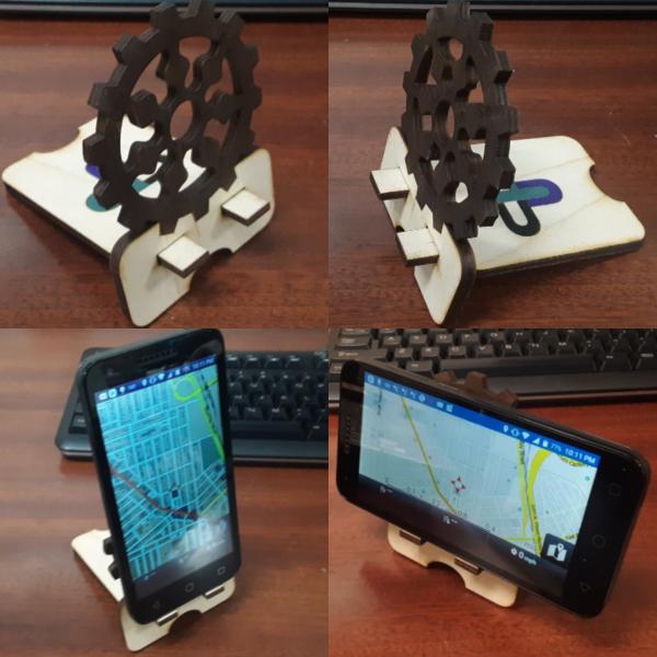 14 Tooth Gear Phone Stand (2 piece)