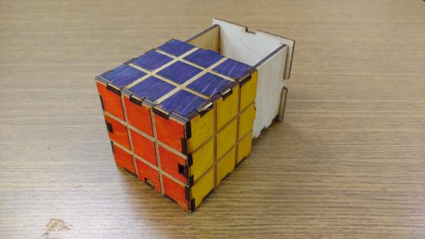 Rubix Cube Lock Box picture