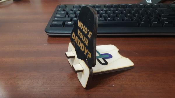 Who’s Your Daddy Helmet Phone Stand (2 piece) picture