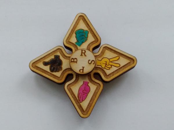 Rock Paper Scissors Bomb Fidget Spinner picture