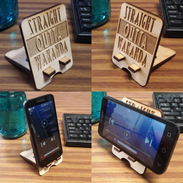 Straight Outta Wakanda Phone Stand (2 piece) picture