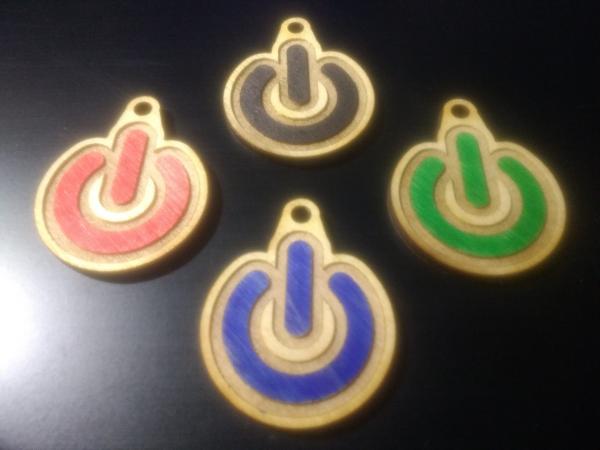 Power Button Charms picture