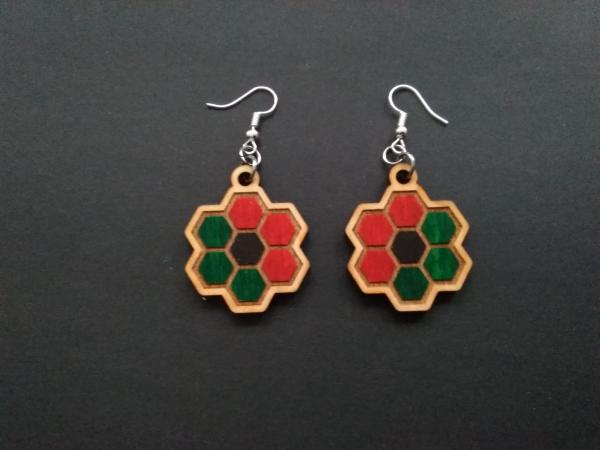 Patterned Honeycomb Earrings picture