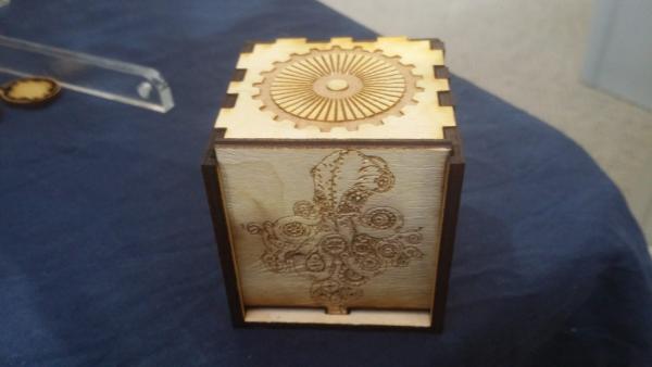 Steampunk Sliding Top Lock Box picture