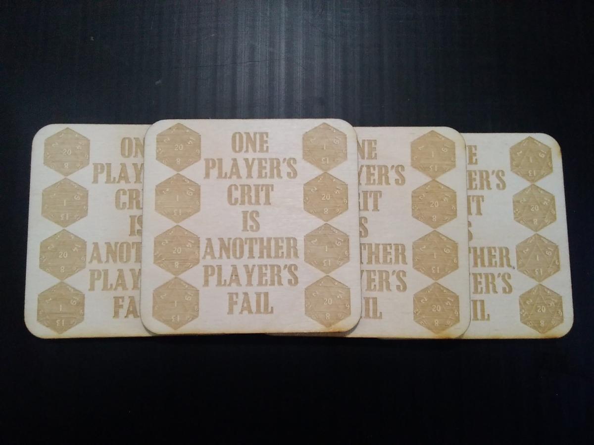 One Player's Crit Coasters picture