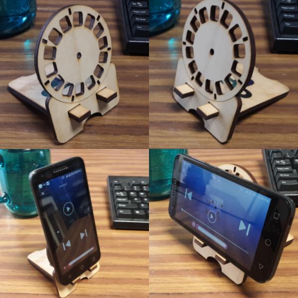 Viewmaster Reel Phone Stand (2 piece) picture