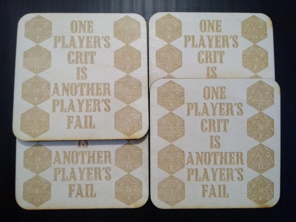 One Player's Crit Coasters picture