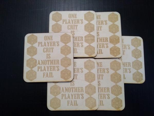 One Player's Crit Coasters picture