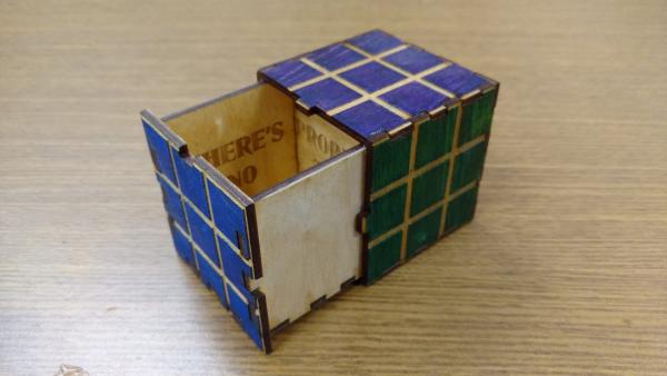 Rubix Cube Lock Box picture