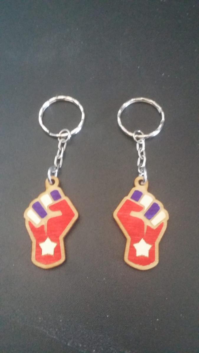 National Pride Resist/Power Fist Charm picture