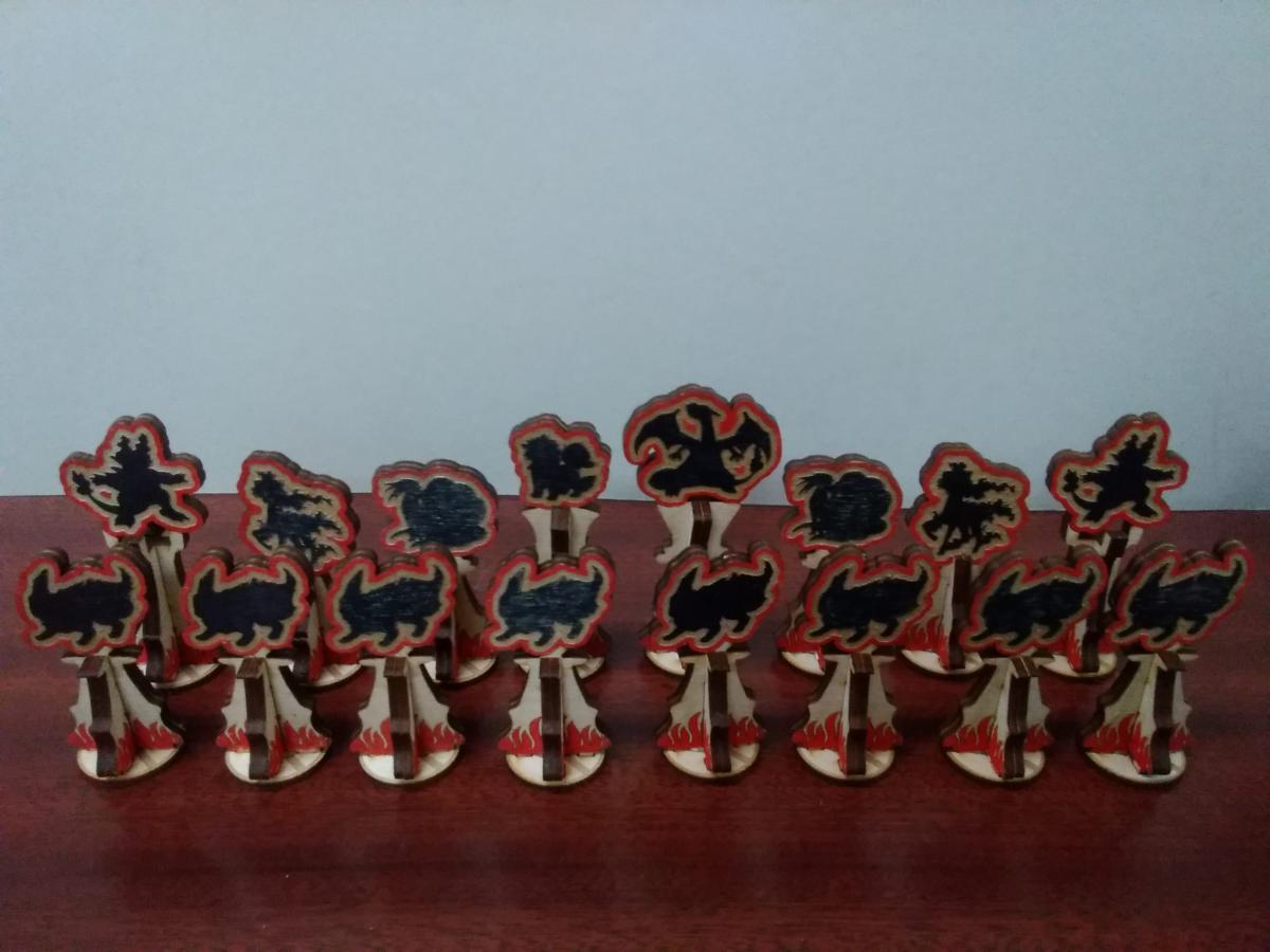 Who's That Pokemon Chess Set - Water vs Fire picture