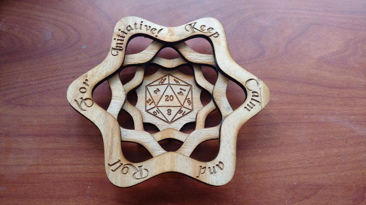 Keep Calm and Roll For Initiative – Dice Tray picture