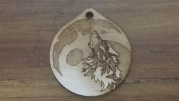 Howling Wolf and Moon Charm picture