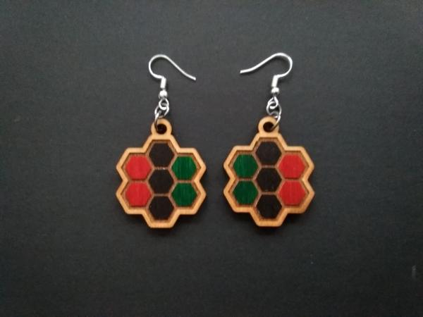 Patterned Honeycomb Earrings picture