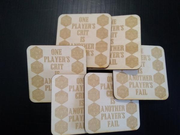 One Player's Crit Coasters picture