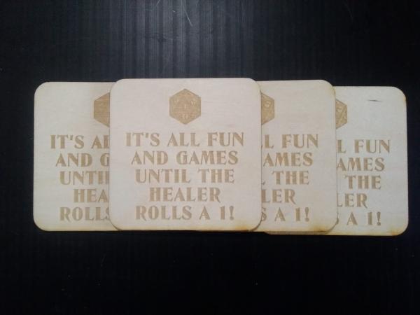 Healer Rolls A 1 Coasters picture