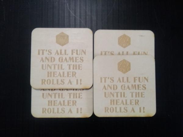 Healer Rolls A 1 Coasters picture