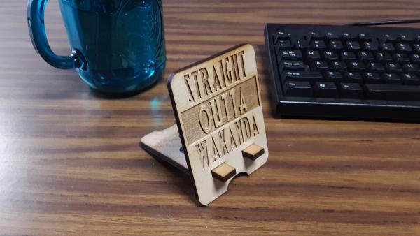 Straight Outta Wakanda Phone Stand (2 piece) picture