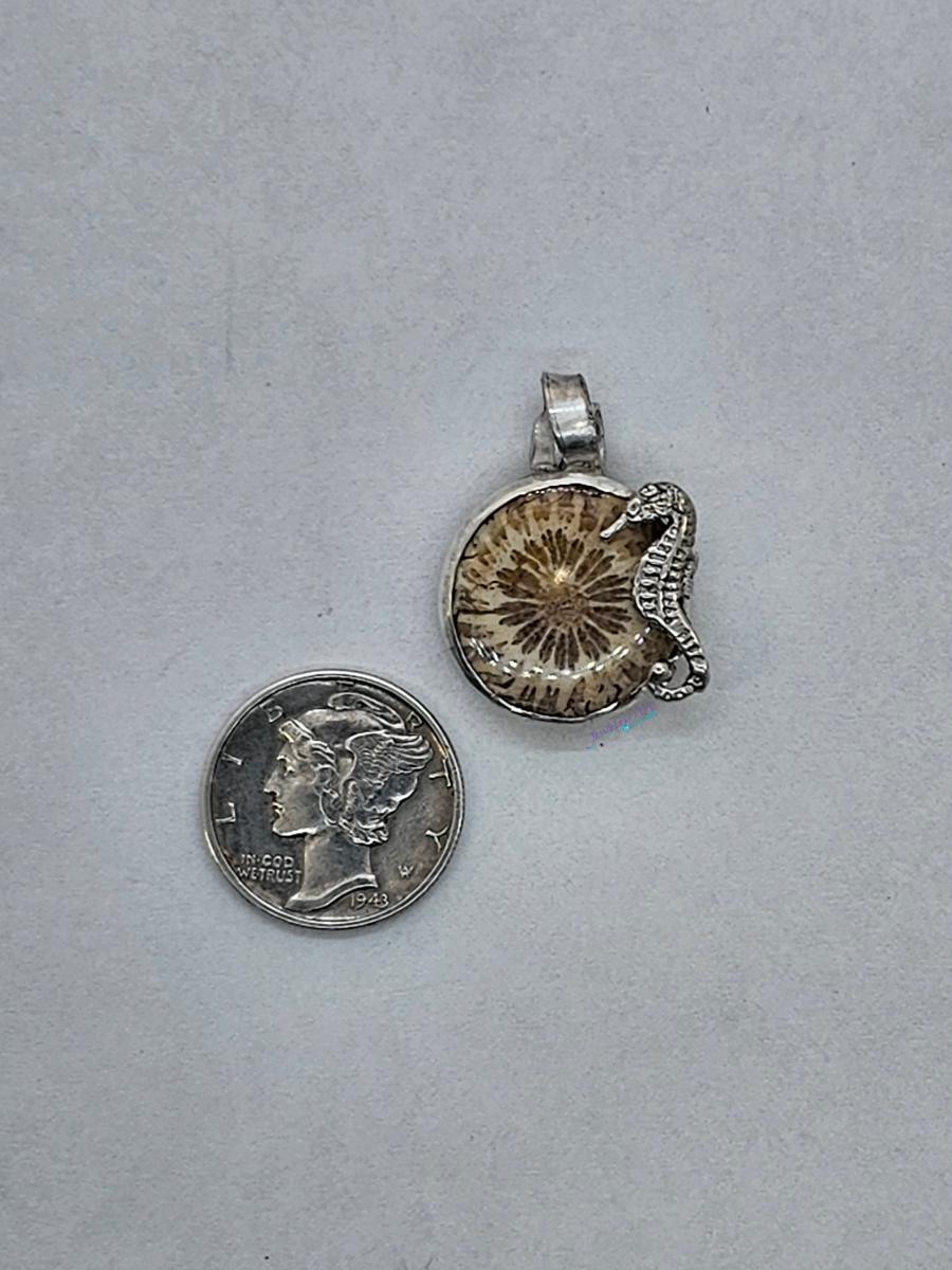 PETRIFIED CORAL PENDANT picture