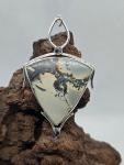 MALIGANO JASPER AND SNOWFLAKE OBSIDIAN PENDANT