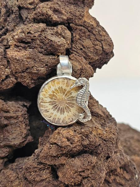 PETRIFIED CORAL PENDANT