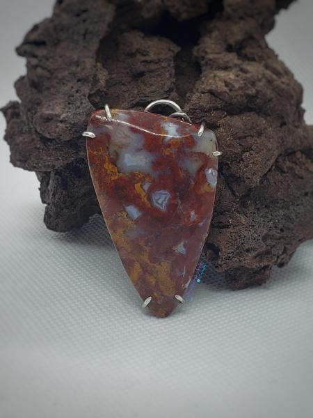 HOLT CANYON AGATE STERLING SILVER PENDANT
