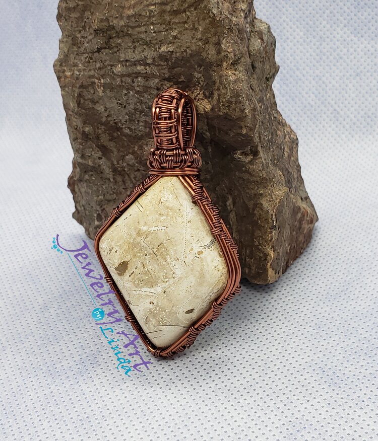 Crinoid Coral Fossil Pendant picture
