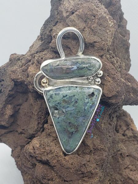 HOLT CANYON GREEN MOSS AGATE PENDANT