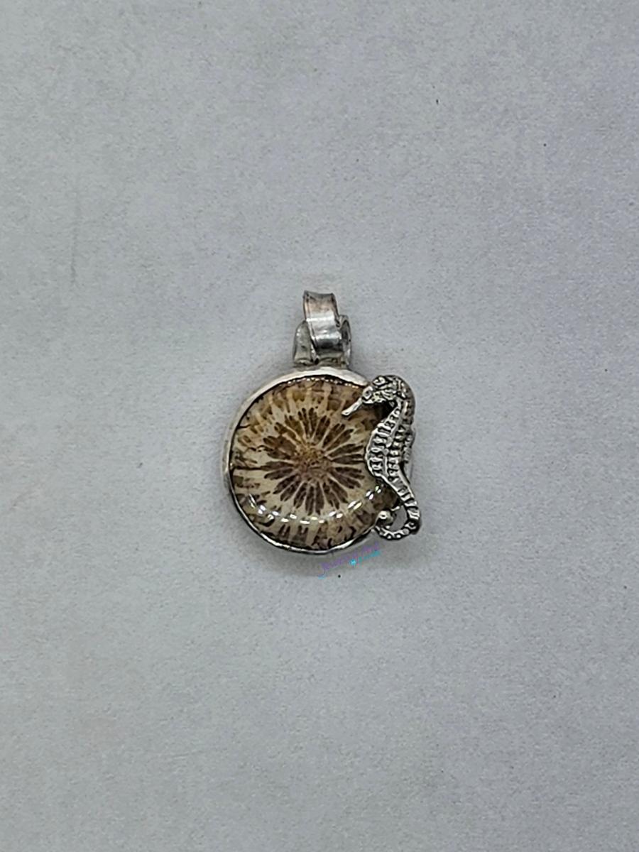 PETRIFIED CORAL PENDANT picture