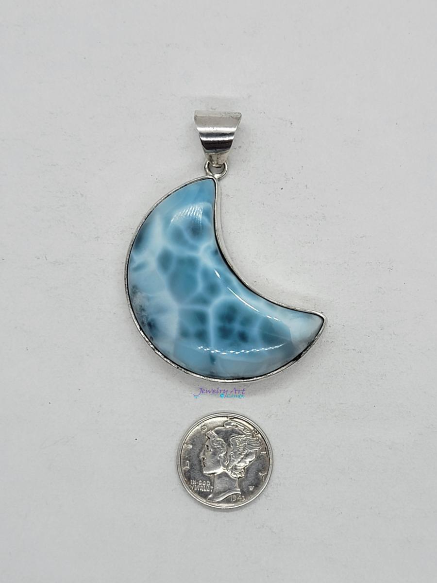 LARIMAR MOON PENDANT picture