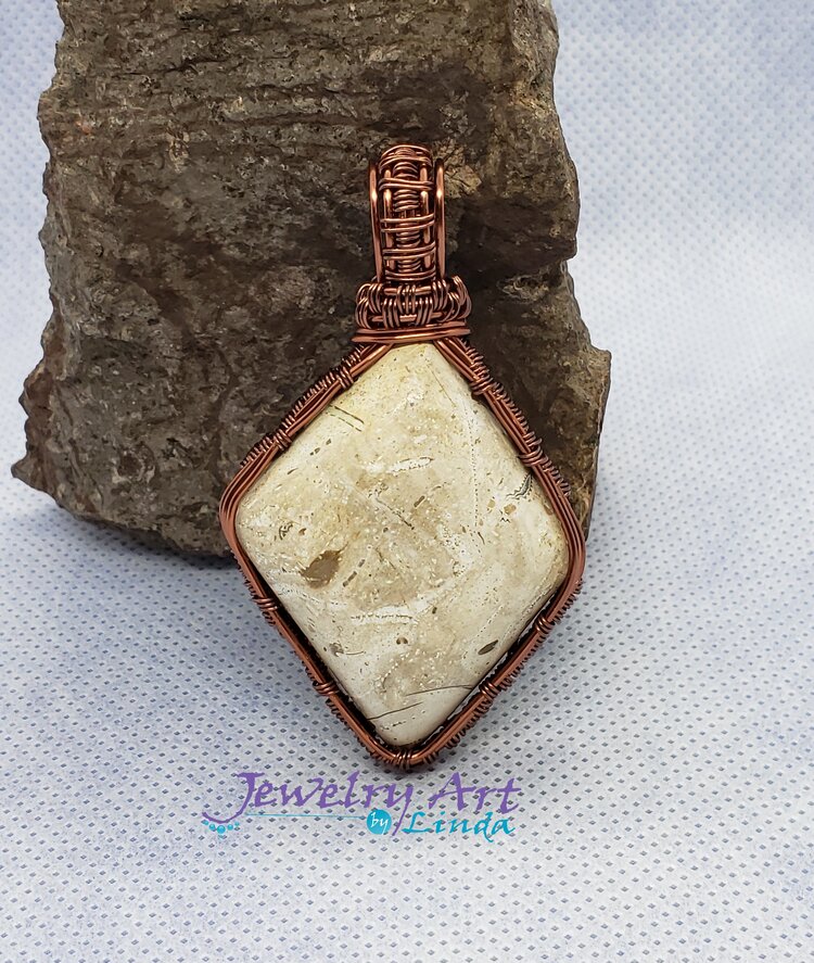 Crinoid Coral Fossil Pendant picture