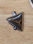 SEPTARIAN NODULE AND STERLING SILVER PENDANT