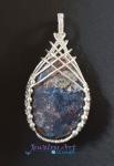 BLUE INDIAN BLANKET STONE PENDANT