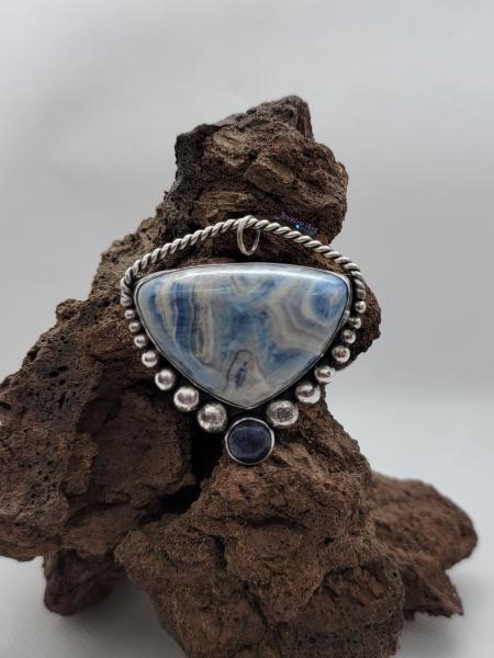 BROKEN BUT BEAUTIFUL COLLECTION - LAPIS LACE ONYX WITH LAPIS LAZULI ACCENTS