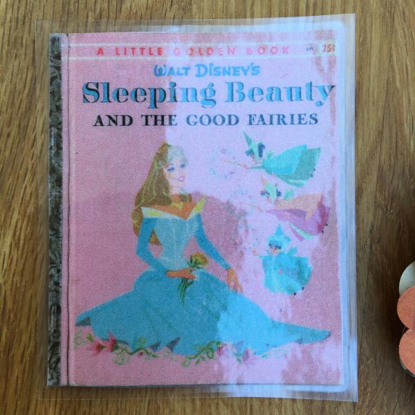 Sleeping Beauty and the Good Fairies hand-cut paper flower bouquet picture