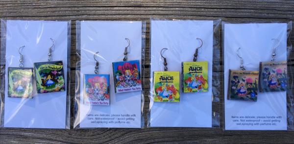 Alice in Wonderland earrings picture