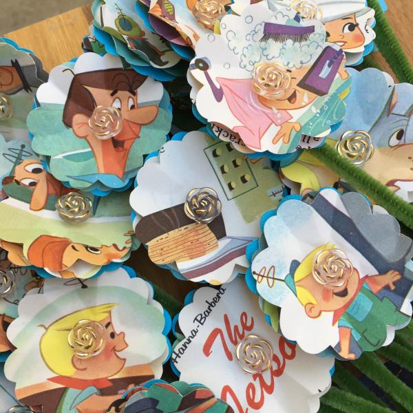 The Jetsons hand-cut paper flower bouquet picture