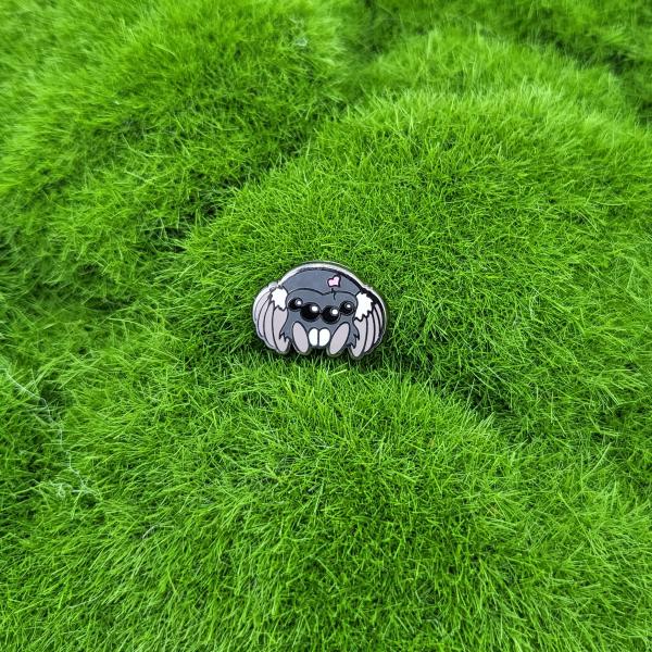 Gray Spider Mini Pin