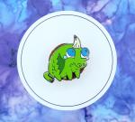 Sad Puppydragon 1.25" Hard Enamel Pin